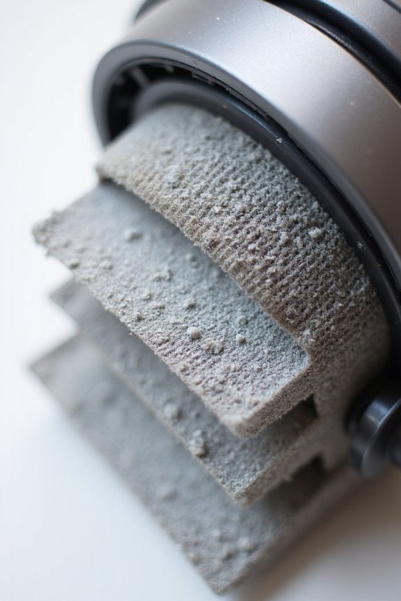 allergen capturing vacuum features