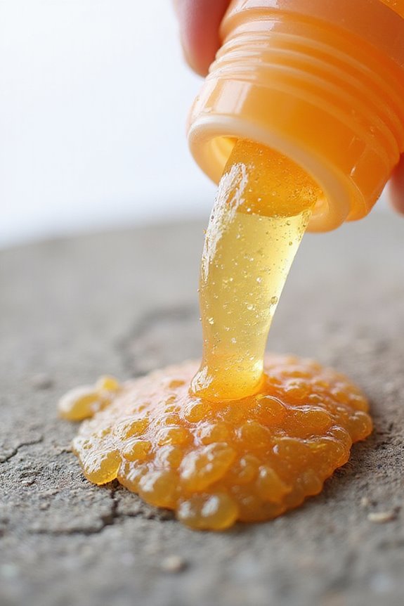 citrus gel effectively dissolves residues