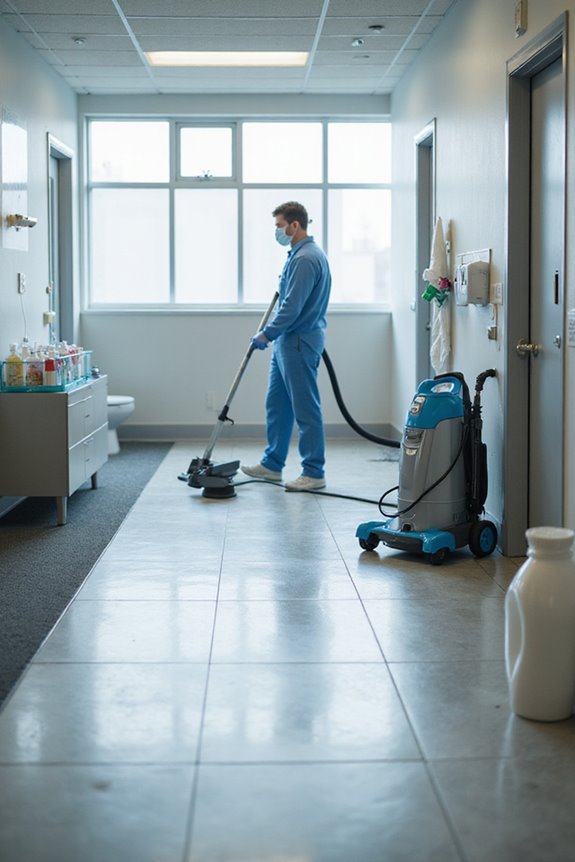 commercial restroom cleaning equipment