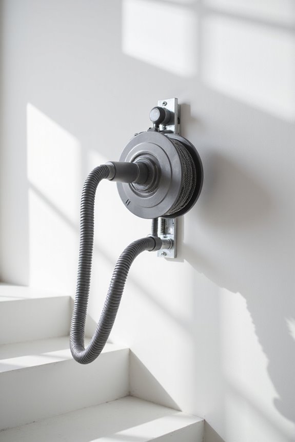 staircase hose storage solutions