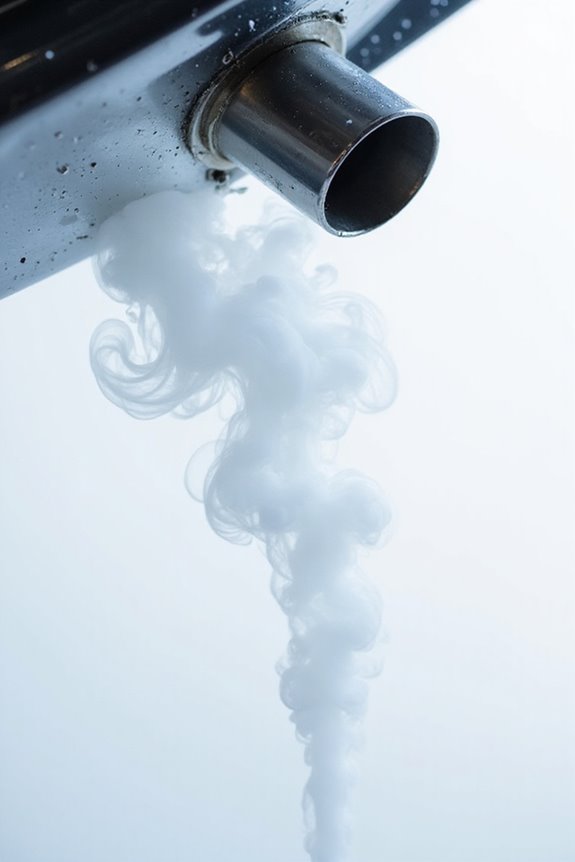 white smoke indicates problems